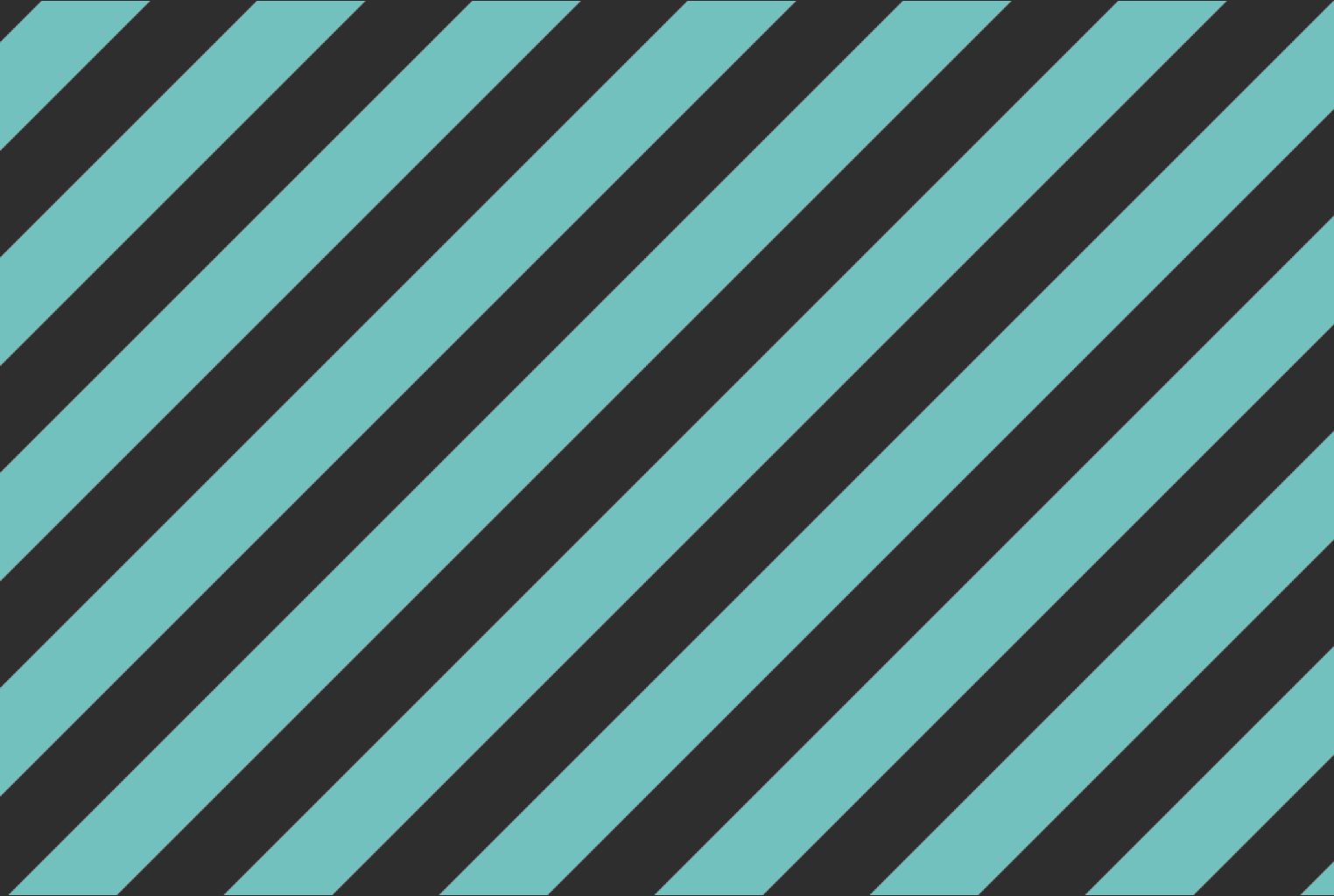Teal diagonal striped banner