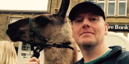 Steve Dixon, web developer. And a llama.