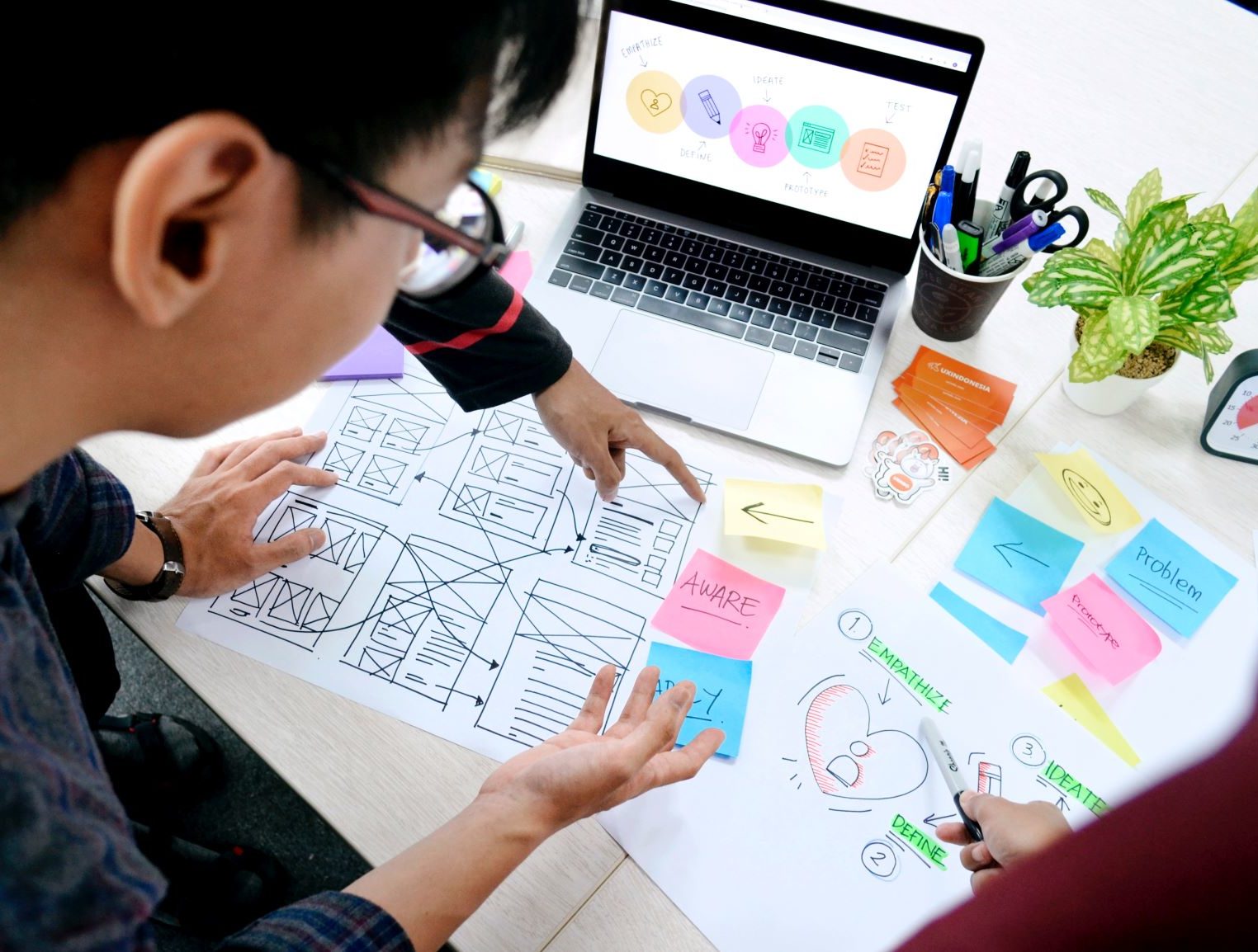 UX consultants researching