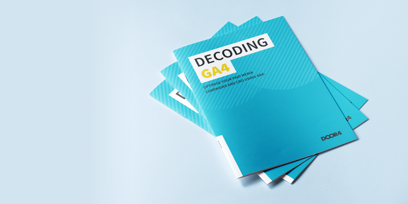 Decoding GA4 free eBook from Door4 performance marketing agency