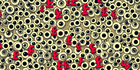 Abstract eyeballs/paid media contextual image