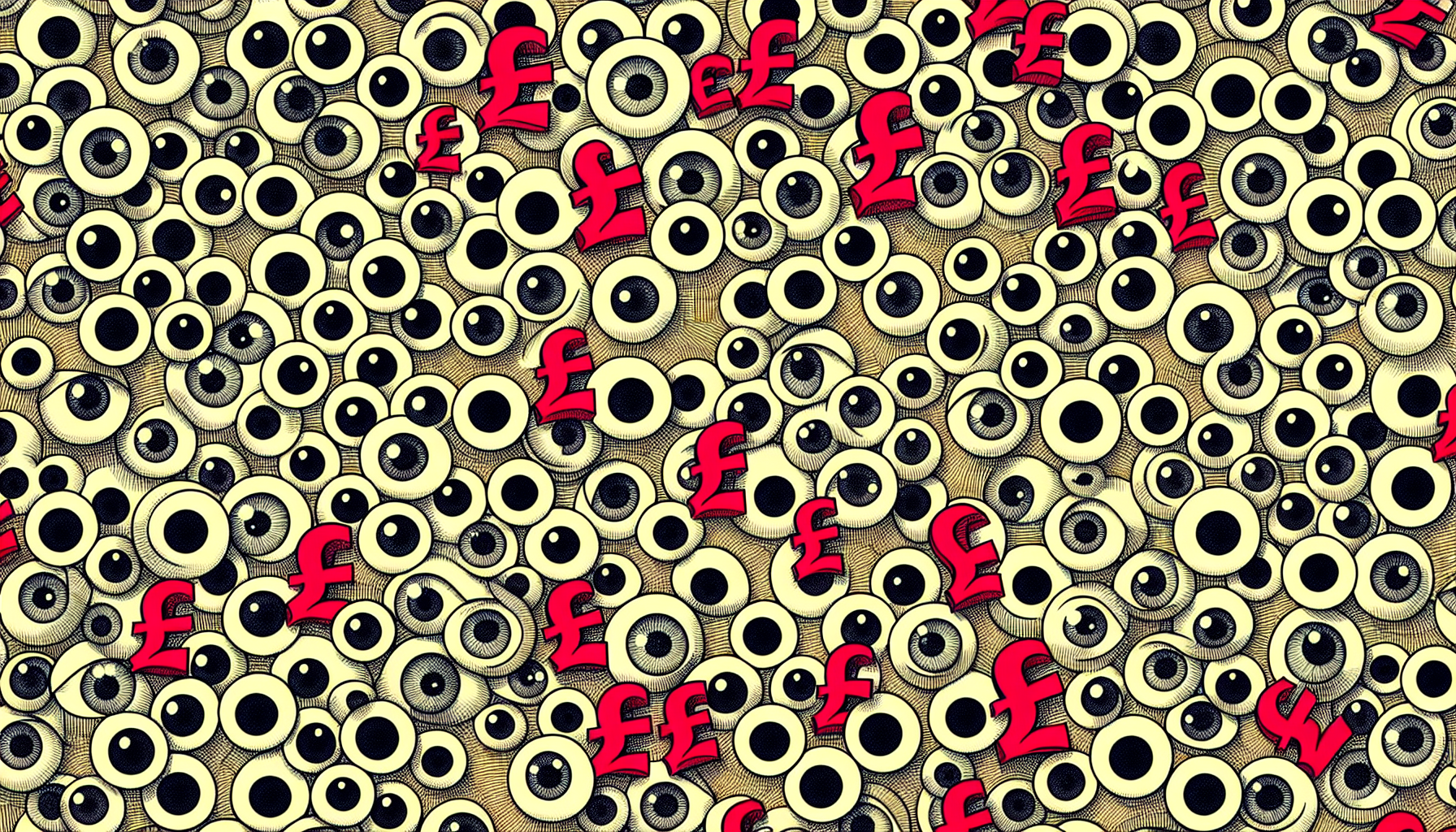 Abstract eyeballs/paid media contextual image