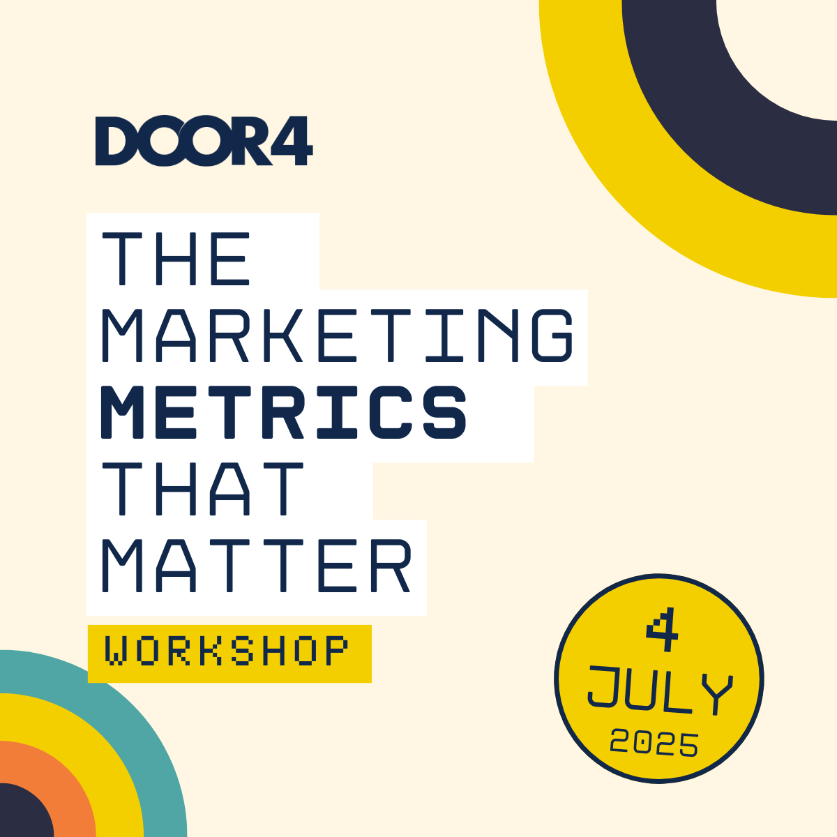 The marketing metrics that matter - door4 workshop