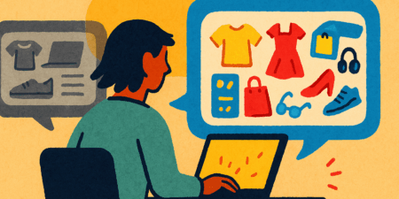 Agentic shopping illustration